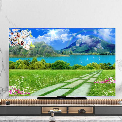 La nouvelle couverture de la poussière de Yusenyi Cover TV Cover Suncreen Tissu de 65 pouces Couverture de protection de 65 pouces suspendue Table d'écran incurvé B1391 MUSIQUE DOLPHIN 32 pouces 80 * 50cm