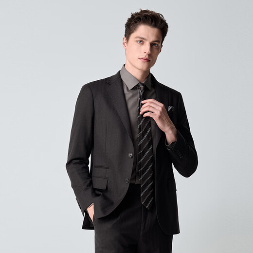 Angel Bird business suit (top) standard men's double slit suit EBB233235U coffee 48A