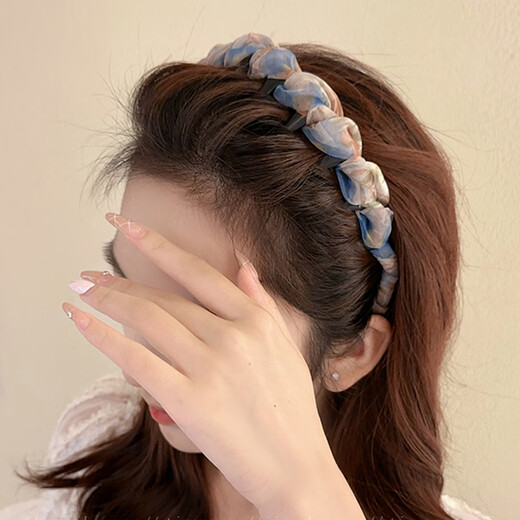 Jiaoxuefei sweet wavy high headbands 2 pack hair accessories face wash hair headband with teeth anti-slip women's new style