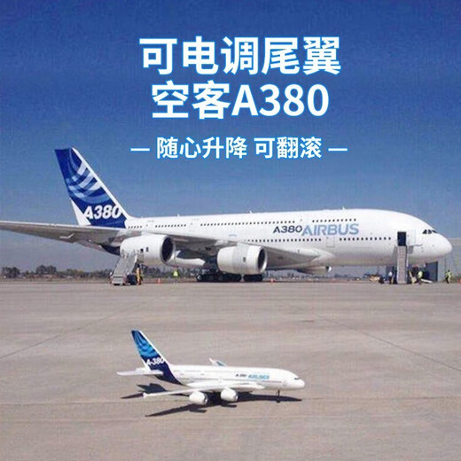 Dwi遥控飞机航模泡沫固定翼儿童空客a380滑翔机小学生玩具男孩无人机 炫酷灯光+操控版2通道塞斯纳战 官方标配