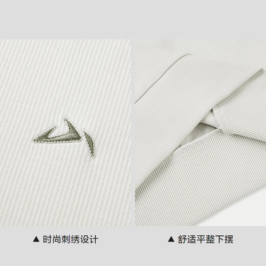 Heilan House (HLA) sweatshirt men's series Qimingji long-sleeved men's autumn cement gray 7B L 175/92A recommended 137~150Jin Jin equals 0.5 kg