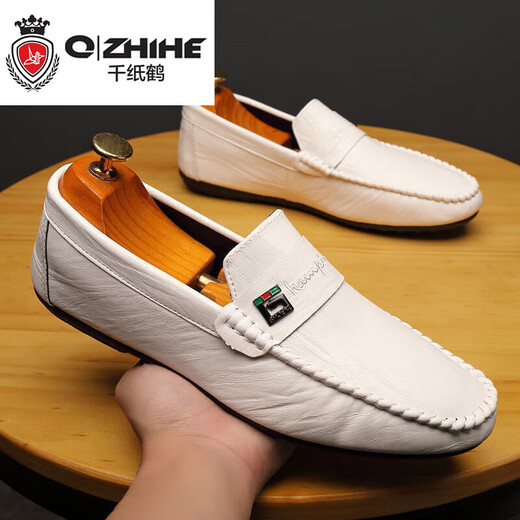Бумажный кран (Q Zhihe) Doudou Shoes для мужской осени новой мужской обувь корейская версия универсальной мужской повседневной кожа