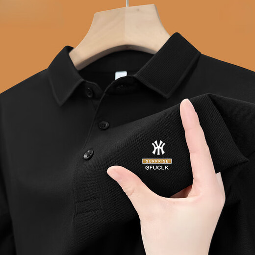 CZCM轻奢高档品牌短袖polo衫男士t恤宽松休闲有领商务上衣服夏季新款 Y1POLO衫-卡其 XL 135-150斤