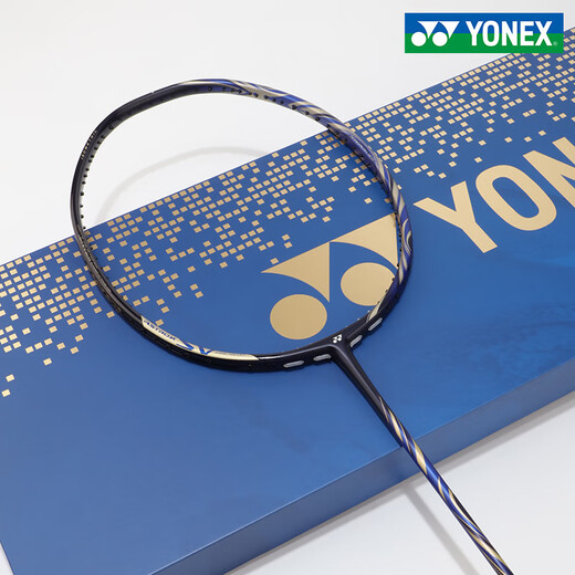 YONEX尤尼克斯羽毛球拍单碳素9900超轻进攻yy礼盒官方旗舰 5U 天斧限定款AX-SV藏青礼盒套装 拉BG65线 21-22磅【入门选手】囎
