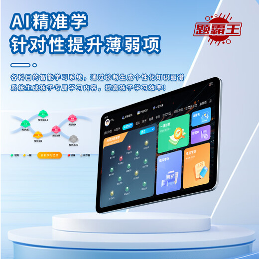 Question Bawang learning machine tablet 2026 new 4K eye protection screen 512G primary school and high school course video teaching materials synchronization student English reading machine online class dedicated card WIFI deep space gray 10.1 inch 4K eye protection screen 8G+128G HD eye protection + course free + WIFI version