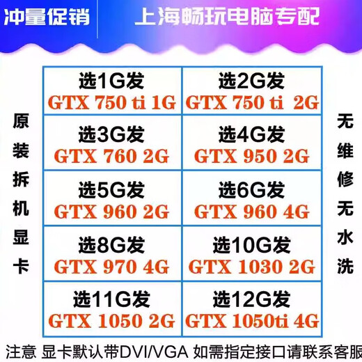 NVIDIA Disassembled Desktop Independent Gaming Graphics Carte GTX750TI 760 950 960 970 1050 Poulet Eating LOL4K GTX750 2G 1GB