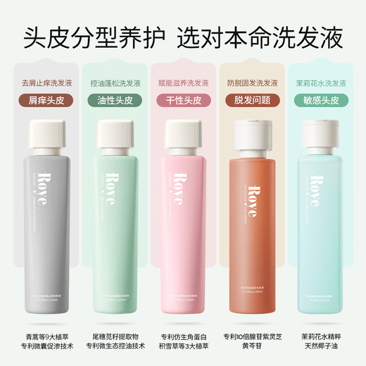 Roye If you also remove dandruff, itchy shampoo Artemisia annua anti-dandruff refreshing oil-control shampoo Large capacity shampoo 380ml