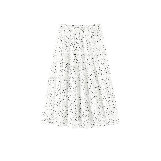 Semir -Rock Frauen elastischer Taillenkuchen vielseitig 2025 Sommer Textur Chiffon Langer Rock Druppen 107425120060