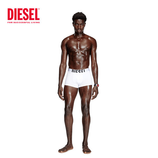 迪赛（DIESEL）男士平角内裤3件装4款舒适透气内裤A175800HJBWE4877官方旗舰 【三件装】A175800HJBWE4877 XL