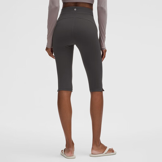 Lululemon 丨 Groove Women's Sports Брюки с высокой талией зарезаны в средней длине брюки 15 'LW5HK2S Graphite Grey S /6