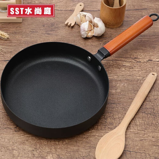 Wrought iron pot set, all-purpose combination three-piece set, household non-stick pan, gas stove, induction cooker wok set, coated four-piece set