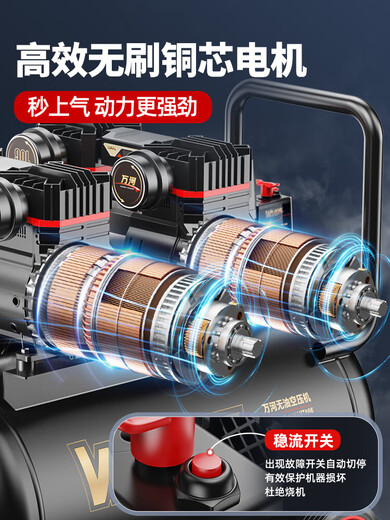 空压机充气泵小型220v便携式工业级木工高压打气泵空气压缩机 4290W*4-180L【八缸4电机】工业级+动力 3180W3890W3990W4290W