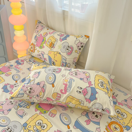SpongeBob SquarePants double-layer gauze sheet single piece 2025 new single and double dormitory three-piece bed sheet-Crayon Shin-chan single sheet 160x230cm suitable for 0.9/1.2 meters