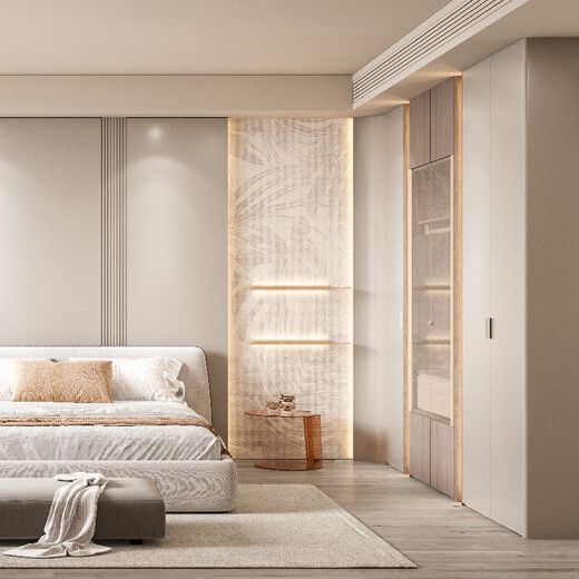 Oppein wardrobe customization ENF-level environmentally friendly Nordic style whole house furniture customization Yuelife single flat customization price