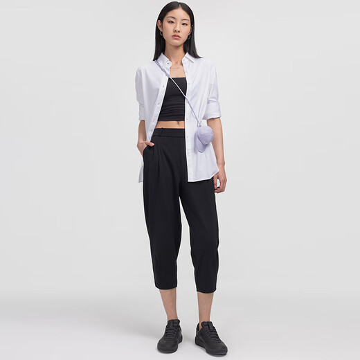 lululemon丨Luxtreme™ 女士超宽松款收腿长裤 LW5HGCS 黑色 S