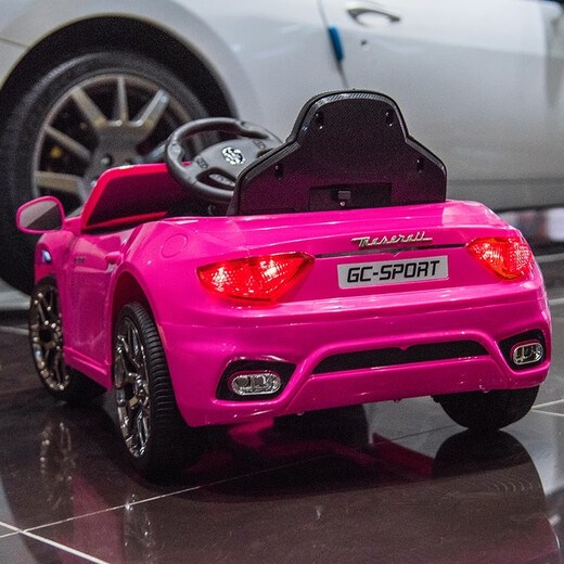 Jane's Maserati electric car children's four-wheeled car with remote control child stroller baby car R20-upgraded version Maserati World Red electric drive