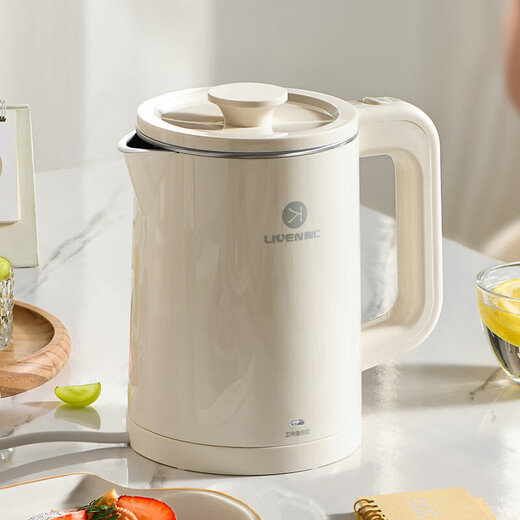 Liven kettle electric kettle double-layer anti-scalding kettle household large-capacity electric kettle all-steel seamless liner kettle top lid removable SH-S1030