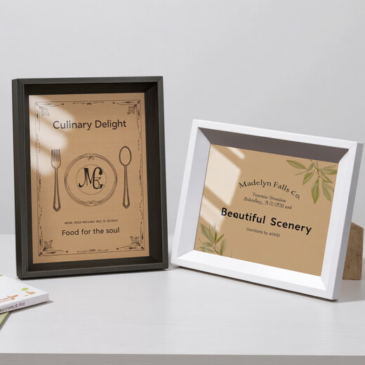 Photo frame empty frame table picture frame mounting 5 inches 6 inches 7 inches 8 inches simple hanging wall decoration wooden frame license frame coffee color 7 inches 13*18cm