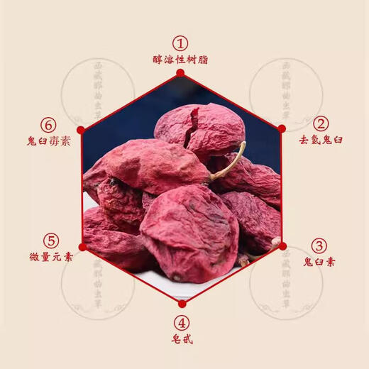 Peking Tongrentang Homogene tibetische Podophyllumfrucht ist besser mit großer Höhe chinesische Kräutermedizin mit Safranstern Anis Lotus Pulver 100g