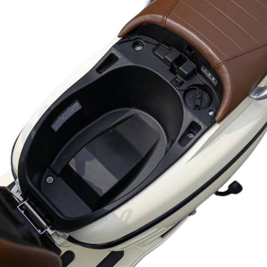 Tianying TATA150 scooter retro cute fuel water-cooled commuter ABS+TCS ivory white 12-issue interest-free