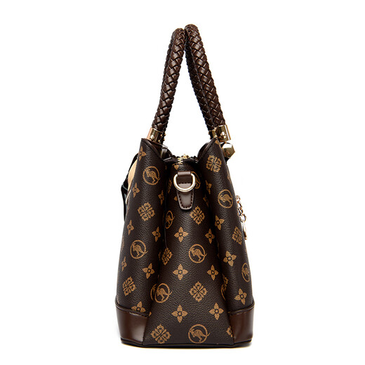 Snow love kangaroo gifts for mothers 30 years old 40 years old wife 50 handbags 2025 new mother bag mother lady bag women's bag brown gift box + silk scarf + hand bag card bag