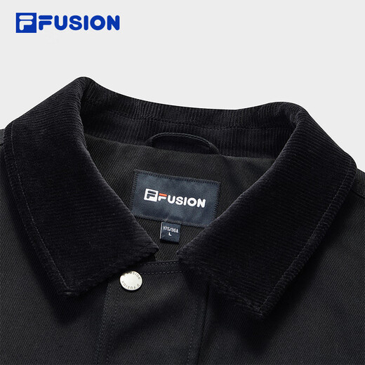 FILA FUSION Fila trendy brand work jacket men's 2025 autumn retro lapel Michigan jacket
