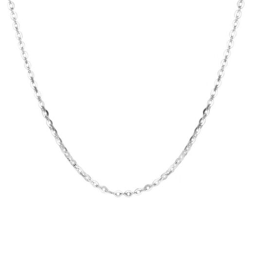 CHINA GOLD Pt950 platinum necklace men's and women's plain chain clavicle chain Valentine's Day birthday gift for girlfriend and boyfriend Platinum necklace about 2.8g