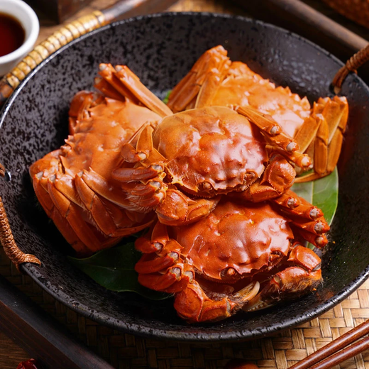 Live crabs, freshly picked from Beijing, fresh hairy crabs, 3.5 taels of male crabs, 2.5 taels of female crabs, 4 pairs of 8 crabs, crabs sent directly from the source