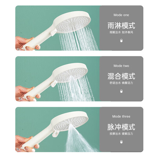 Affichage numérique ultime Mural de taille nouvelle taille pulvérisation Ambient Light Piano Key Storage Shower Shower Set Full Copper Set Milky White Copper Water Waterway 1047 Ambient Light Storage Rack