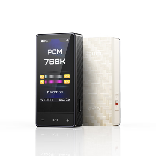 FiiO QX13 Portable HiFi Android Pingguo DSD Hard Decoding Phone Tablet Headphone Amplifier Computer Sound Card QX13 Black (Carbon Fiber Version) + Estick Black Battery Stick Set