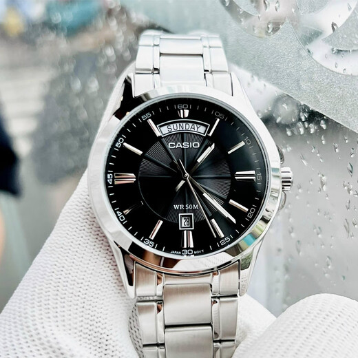 CASIO watch business casual simple luminous pointer waterproof three-eye quartz men's watch MTP-1381D-1A