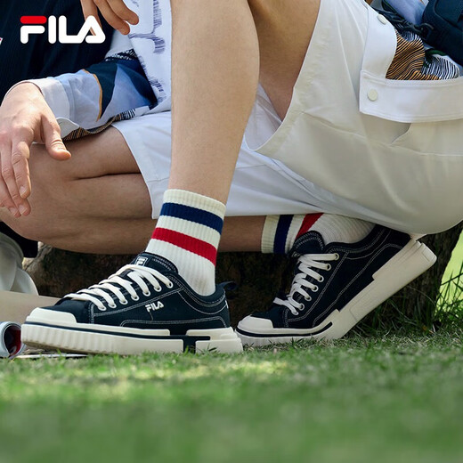 FILA 斐乐官方断层鞋LOOP男鞋2025年帆布鞋板鞋休闲运动鞋