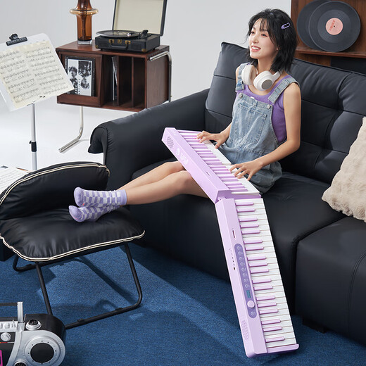 
Xinghai Bang TupTup Electronic Piano Folding 88 Key Gravity Keyboard Children's Adult Portable Electronic Piano Instruments Beginners Upgraded Model ZB260w White + Piano Pack