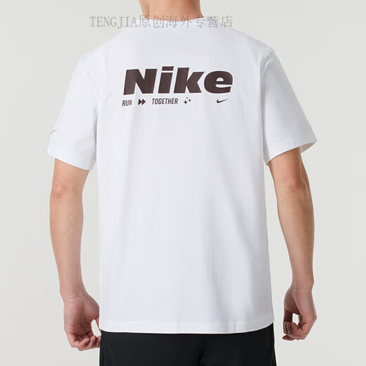 Nike (Nike) 2025 Sommer kurzärmelig, schnell trocknendes Sport-T-Shirt-T-Shirt Herrenhalter, atmungsaktives lässiges Top-Training Dunkelgrau Hv4882-299 Feuchtigkeitsabsorbierend und schwitzend schnell trocknend S 100-120jin [Jin gleich 0,5 kg] ()