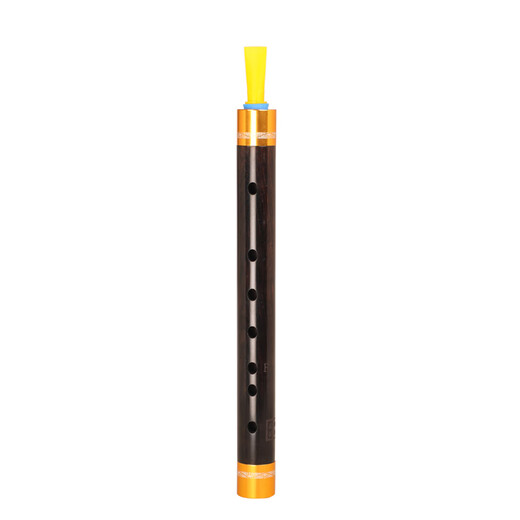 Neue Kunst (Xinyi) Ebony Pipe Musical Instrument Tränengas einzelner Röhrchen Fisch Anfänger Erwachsener Leistung Elliptisches Schallloch Ebony D Melodie