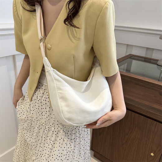 Sacs de mode pour femmes Sacs de bodal de bodal polyvalent japonais simples pour les étudiants sacs de boulettes de grande capacité pour la mode 805 blanc