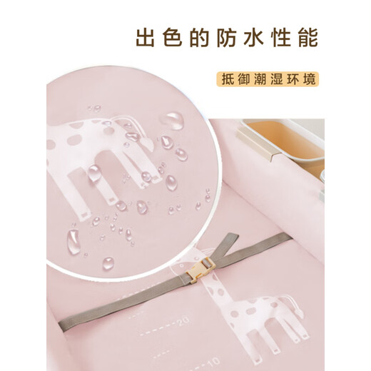 熊哲察尿布台实木婴儿护理台新生儿多功能换衣洗澡抚触按摩台 二层尿布台