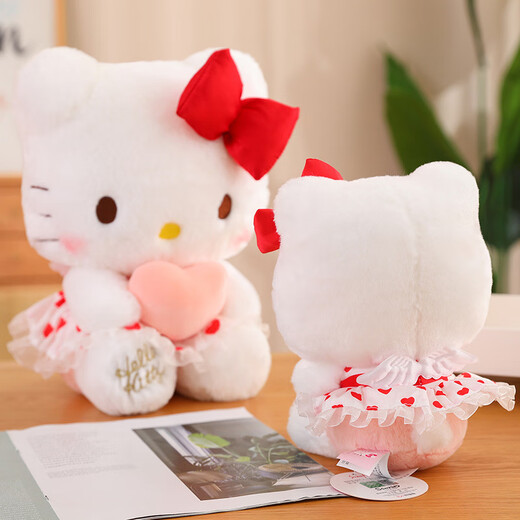 伊美娃娃HelloKitty凯蒂猫公仔kt猫咪玩偶娃娃毛绒玩具送女孩女生生日礼物