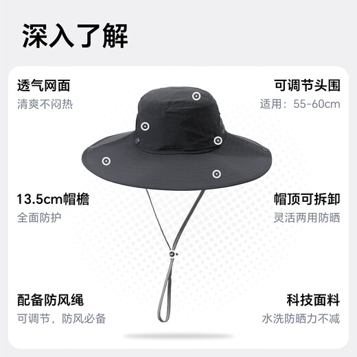 Misión Uv Sun Protección Sombrero Sombrero para hombres Sol pescador Fisherman Sombrero de montañismo Summer de verano
