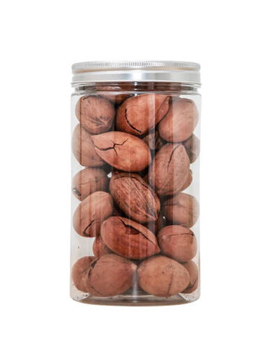 Lebensmittelqualität versiegelt Dose Plastikflasche mit Aluminium Silber Abdeckung verdickt runde transparente breite Mund -Handelsverpackungsfass 5,5*8,5 cm 16 g Aluminium Silber Abdeckung 1098 Stücke