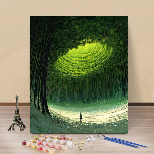 MPPMCK HAYAO Miyazaki Paisaje digital Pintura al óleo Coloración de la sala de estar de estilo de alto valor
