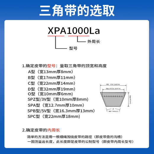 
SANLUX triangular belt XPA synchronous tooth belt agricultural air compressor engine rubber transmission industrial belt Sanlix XPA1048La 1030Ld