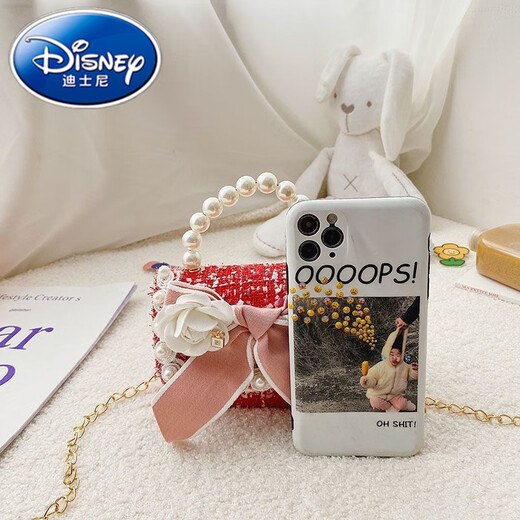 迪士尼（Disney）儿童包包女公主香风小背包可爱幼儿迷你零钱网红手提包女孩 (升级版)冲亮9756小兔儿粉色0