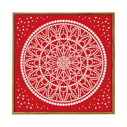 
Internet celebrity Hepburn style pearl painting DIY materials set of handmade high-end gift art living room ornaments decoration painting LL15282 (full color spray painting) send a drill pen 30*30cm thick solid wood inner frame Acrylic paint + professional oil painting 3