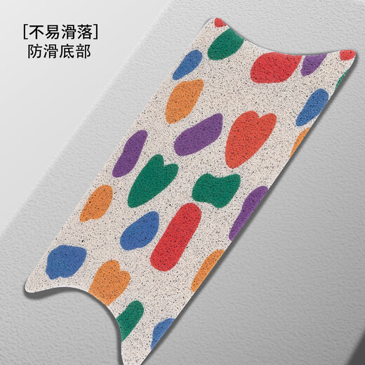 适用于雅迪摩登脚垫cm620电动车防水脚踏垫TDT1348Z丝圈踏板垫 雅迪摩登脚垫-狗和小鸭