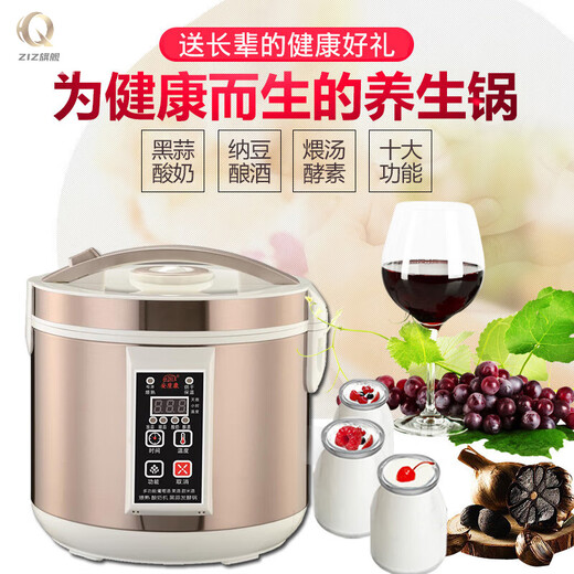 少凡酸奶机家用自制酸奶黑蒜甜酒米酒发酵机大容量全自动6.L商用 AZK1861新款酸奶米酒黑蒜机