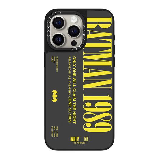 C-HOME CO-EXPORTADA PARA iPhone Apple 16Promax Case de teléfono 11/16Plus/13 Batman Caracter 14 Case [CS#13791 Etiqueta de Batman] Genuine Silver Mirror iPhone 16 Pro Max