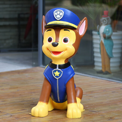 Cartoon animation character Paw Paw Team Fiberglass Sculpture Shopping Mall Real Estate Real Estate Kindergarten Landscape Decorative Ornaments Paw Dog Combination Three-piece Set