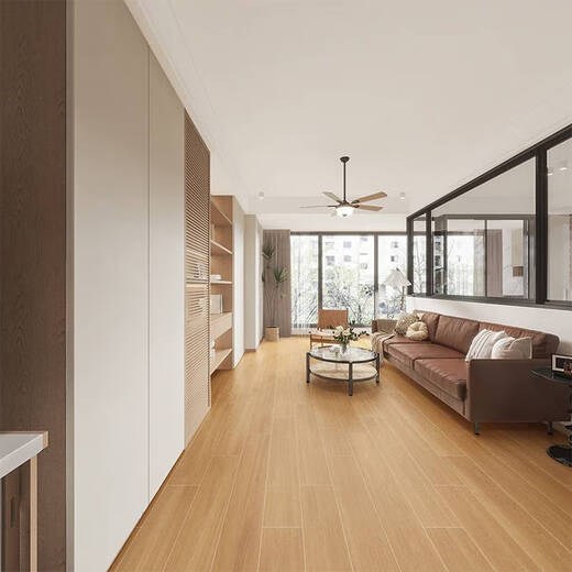 Yonghuan porcelain double zero wood grain tiles 2001200 living room and bedroom imitation wood floor tiles imitation cm1291 (full porcelain straight edge) (slightly squinting exquisite carving) (no
