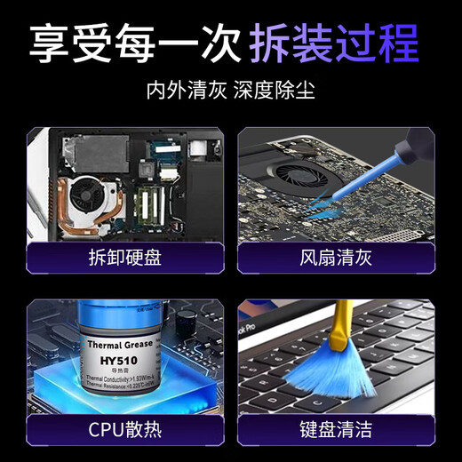 
FACEMINI laptop cleaning set replacement silicone grease computer disassembly cleaning tool mobile phone cleaning repair disassembly screwdriver